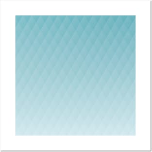 Diamond Pattern - Turquoise Posters and Art